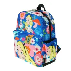 Disney Alice In Wonderland 12" Multicolor Polyester School Backpack for Girls