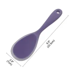 Unique Bargains Heat Resistant Restaurant Kitchen Cooking Utensil Soup Ladle 8.9 Inch Purple 1 Pc