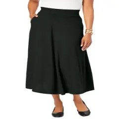 Jessica London Women&rsquo;s Plus Size A-Line Cashmere Skirt