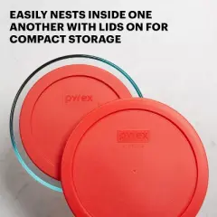 Pyrex Simply Store 4-PC Large Glass Food Storage Containers Set