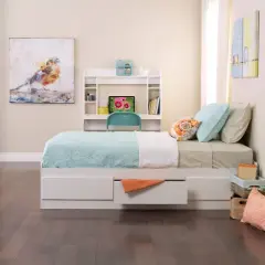 Mate's Platform Storage Bed with 3 Drawers - Prepac 