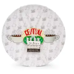 Silver Buffalo Friends Central Perk Logo 10-Inch Melamine Dinner Plates | Set of 4