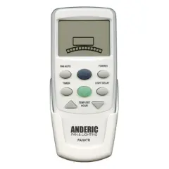 Anderic FAN9TR Replacement Thermostatic Ceiling Fan Remote Control with Reverse Key for Hampton Bay | L3HFAN9T, FAN-9T