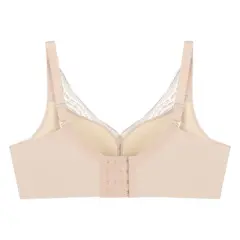 Agnes Orinda Women Plus Minimizer Push-Up Comfort Unlined Lace Bra