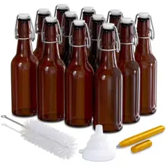 Nevlers  8.5oz  Swing Top Beer Bottles - Amber Glass