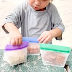 (re)zip Reusable Leakproof Stand-Up Mini Bags - 3pk