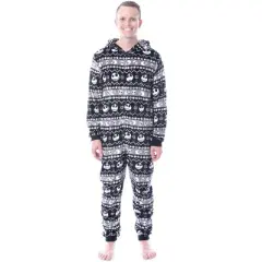 The Nightmare Before Christmas Unisex Adult Fair Isle Union Suit Pajama Unisex