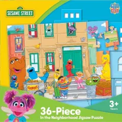 MasterPieces 36 Piece Jigsaw Puzzle - Sesame Street In The Neighborhood
