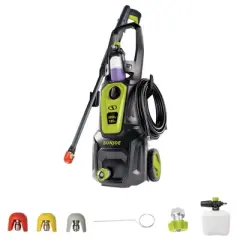 Sun Joe Electric Pressure Washer with Foam Cannon and Extension Wand - 13 Amp Power Motor for Patios, Decks, and Sidewalks, SPX2680-MAX