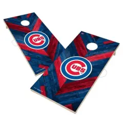 MLB Chicago Cubs 2'x4' Solid Wood Cornhole Board