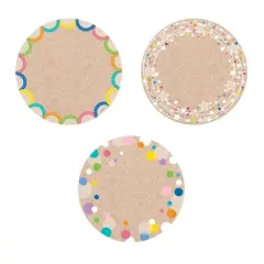 Creative Teaching Press&reg; Krafty Pop Colorful Kraft Cards 6 Inch Designer Cut-Outs, Pack of 36