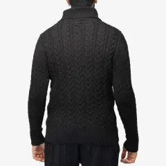 X RAY Men's Cable Knit Roll Neck Sweater(Available in Big & Tall)