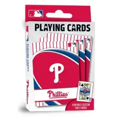 MasterPieces Officially Licensed MLB Philadelphia Phillies Playing Cards - 54 Card Deck for Adults