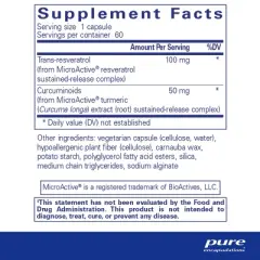 Pure Encapsulations ResCu-SR - Hypoallergenic Dietary Supplement for Longevity, Cardio Support and Neurological Health - 60 Capsules