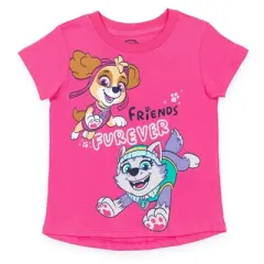 Nickelodeon Paw Patrol Chase Rubble Skye Everest Marshall 2 Pack Graphic T-Shirts Navy Blue / Pink 