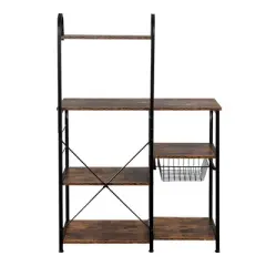 Karl Home Kitchen Baker's Rack 35.5in Microwave Stand 4-Tier