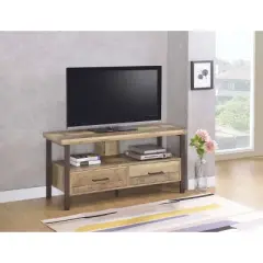 Morello 2 Drawer TV Stand for TVs up to 55" Weathered Pine - Coaster