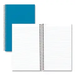 National Single-Subject Wirebound Notebooks, Medium/College Rule, Blue Kolor Kraft Front Cover, (80) 9.5 x 6 Sheets