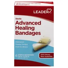Leader Sterile Advanced Healing Bandages 6 ea