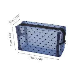 Unique Bargains Convenient Heart Pattern Makeup Bag 1 Pc