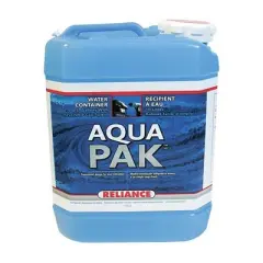 Reliance Products 8905-03 Aqua-Pak 2.5 Gallon 10 Liter BPA-Free Plastic Drinking Water Container Storage Jug with Attaching Spout, Blue (2 Pack)