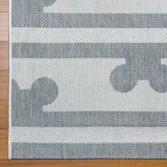 Mickey Mouse & Friends Peek A Boo Outdoor Rug Gray