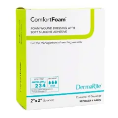ComfortFoam Self-Adherent Silicone Foam Dressing without Border