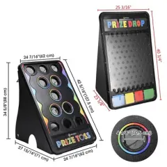 WinSpin Bean Bag Toss Game & Large Prize Drop Board for Carnival Events School