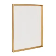 27.5" x 21.5" Calter Framed Linen Fabric Pinboard Gold - Kate and Laurel