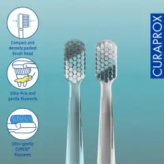 Curaprox CS 5460 Winter Edition 2022, Ultra Soft Toothbrush for Gentle and Powerful Daily Cleaning, 2 pcs
