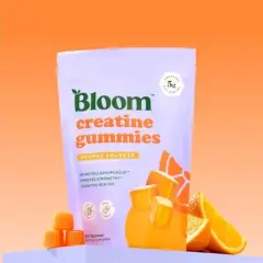 BLOOM NUTRITION Creatine Monohydrate Gummies - Orange Squeeze - 12ct