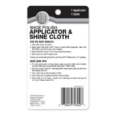 Shoe Gear Polish Applicator & Shine Cloth: Shoe Care Kit with Foam, Plastic, Fabric