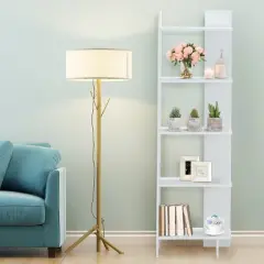 Costway 5-Tier Bookcase Storage Open Shelves Display Unit Room Divider