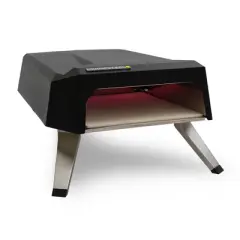 Permasteel 12" Countertop Outdoor Pizza Oven with Cover - Black