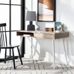 Jorja 1 Drawer 1 Shelf Desk  - Safavieh