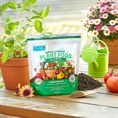 Back to the Roots 1.5lb Organic Plant Food All Purpose Premium Blend: Nutrient-Rich for Indoor & Outdoor Gardens, Non-Synthetic