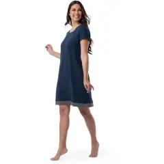Fruit of the Loom Women's and Plus Breathable Short Sleeve Sleepshirt