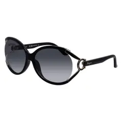 Salvatore Ferragamo   Womens Oval Sunglasses Black 61mm