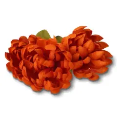 Faux Foliage Orange Mum - Bullseye's Playground&trade;