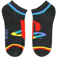 PlayStation Socks Video Game Console 5 Pack Adult No Show Ankle Socks Multicoloured