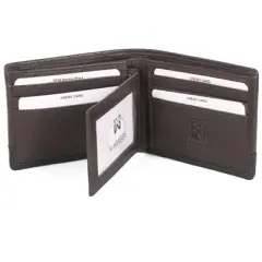 Karla Hanson Men's RFID Leather Bifold Wallet w/ Card Holder Insert