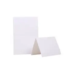 JAM Paper Blank Foldover Cards A2 Size 4 3/8 x 5 7/16 White 309910F