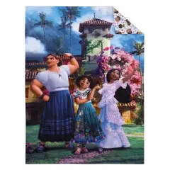 Disney Encanto Power Trio Purple and Teal 4 Piece Toddler Bed Set