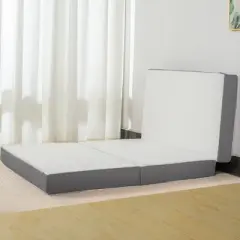 Continental Sleep 3-Inch Portable Tri Folding Gel Memory Foam Mattress | Breathable Mesh Sides with Ultra Soft, Removable and Washable Cover