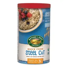 Nature's Path Organic Quick Cook Steel Cut Oatmeal 6pk/144oz