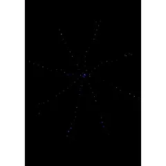 HalloweenCostumes.com One Size Fits Most Purple Light-Up Spider Web Decoration, Glowing Halloween Web Decor, Purple/White