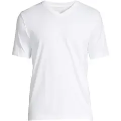 Lands' End Men's Super-T Short Sleeve V-Neck T-Shirt