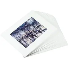 Stu Art Budget Ready Mats with No Back, 16 x 20 Inches, White, Pack of 50