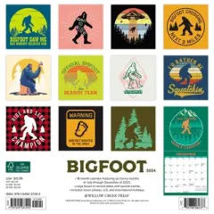 Willow Creek Press 2024 Wall Calendar 12"x12" Bigfoot