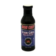 Iron Chef Garlic Sesame Sauce and Glaze - Case of 6/15 oz